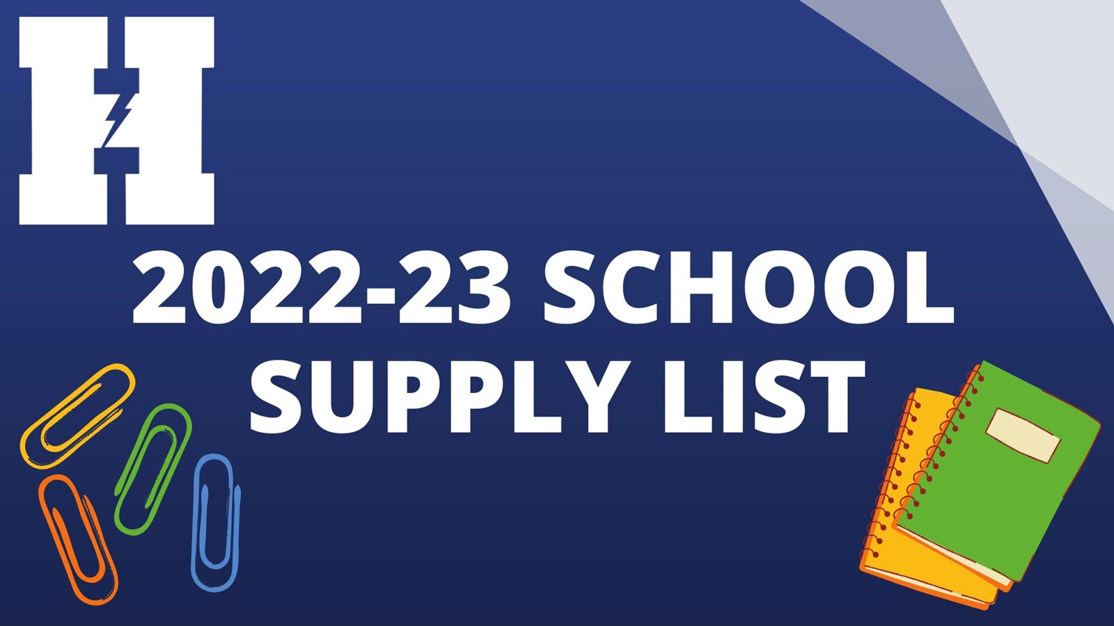 School Supply List